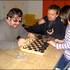 Při programu se hrály i slepecké šachy.