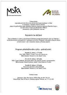 Program přednáškového cyklu - pokračování