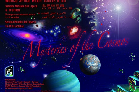 Oficiální poster Světového kosmického týdne 2010