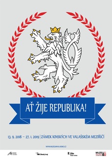 Plakát k výstavě Ať žije republika!